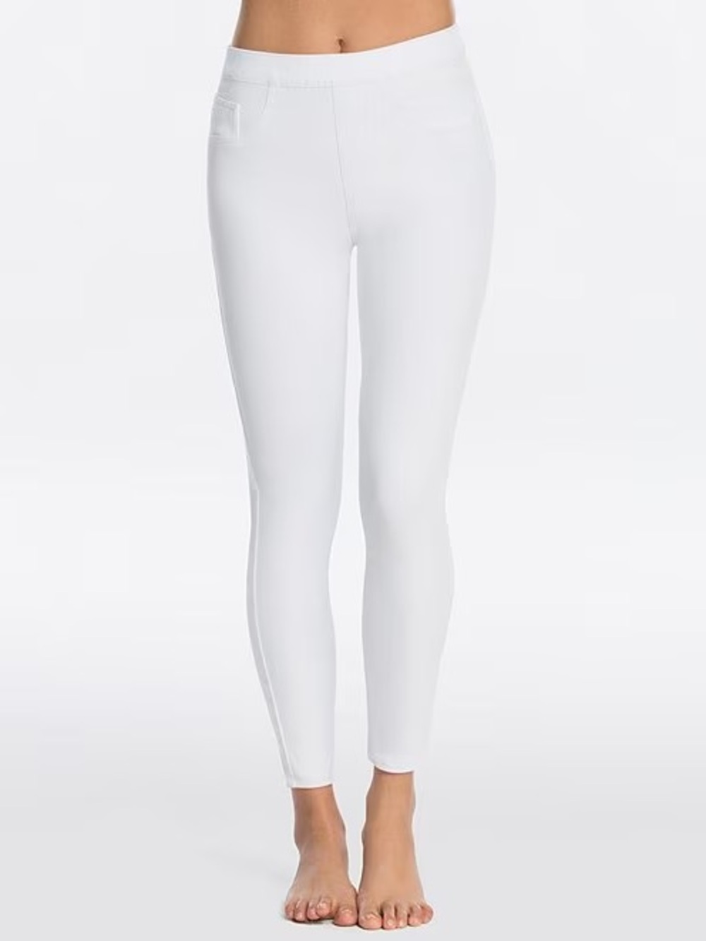 Spanx White High-Rise Stretch Leggings